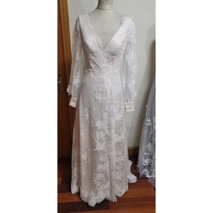 Custom Lace and Liberty Wedding Dress